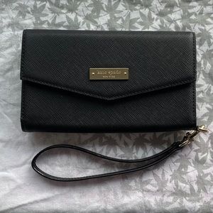 NWT Kate Spade IPhone Wristlet black